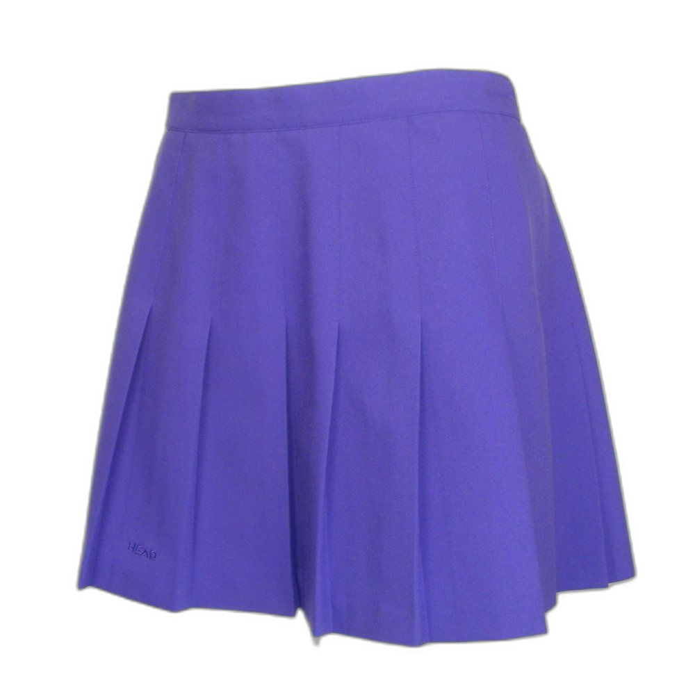 Vintage HEAD Tennis Skirt, 34", Purple, Pleated, Back Zip, Athletic wear - Picture 3 of 13